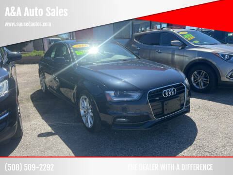 2014 Audi A4 for sale at A&A Auto Sales in Fairhaven MA