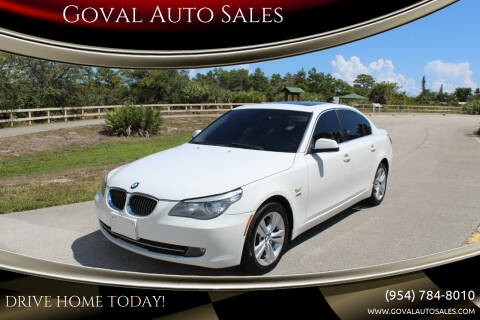 2010 BMW 5 Series for sale at Goval Auto Sales in Pompano Beach FL
