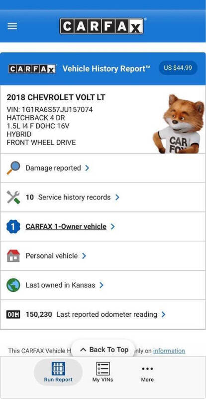 2018 Chevrolet Volt LT