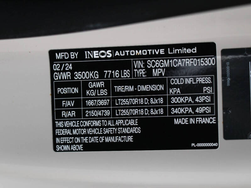 2024 Ineos Grenadier Trialmaster