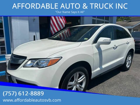 2015 Acura RDX for sale at AFFORDABLE AUTO & TRUCK INC in Virginia Beach VA