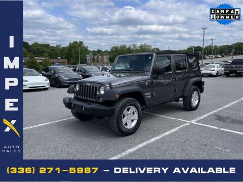 2018 Jeep Wrangler JK Unlimited for sale at Impex Auto Sales in Greensboro NC
