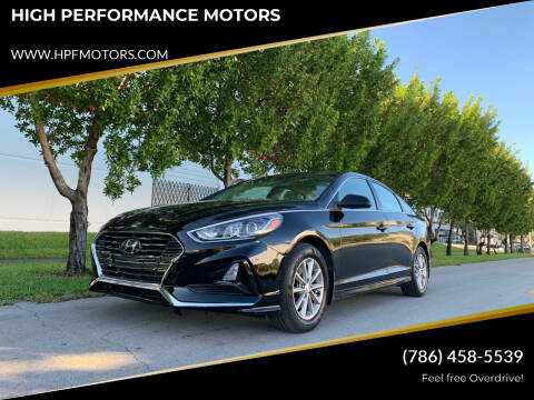 2018 Hyundai Sonata for sale at HIGH PERFORMANCE MOTORS in Hollywood FL