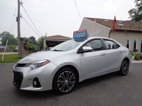 2016 Toyota Corolla for sale at North American Credit Inc. in Waukegan IL