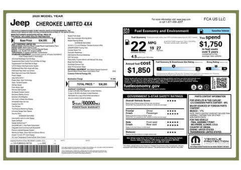 2020 Jeep Cherokee Limited