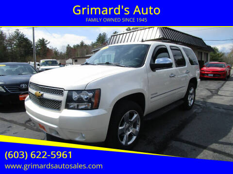 2012 Chevrolet Tahoe for sale at Grimard's Auto in Hooksett NH