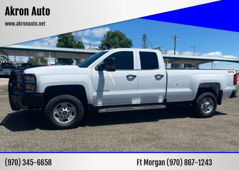 2018 Chevrolet Silverado 2500HD for sale at Akron Auto - Fort Morgan in Fort Morgan CO