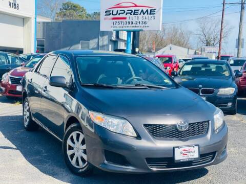 2010 Toyota Corolla for sale at Supreme Auto Sales in Chesapeake VA