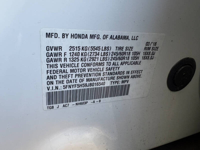 2018 Honda Pilot EX-L