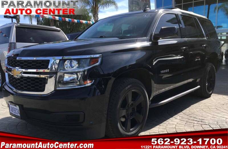 2015 Chevrolet Tahoe for sale at PARAMOUNT AUTO CENTER in Downey CA