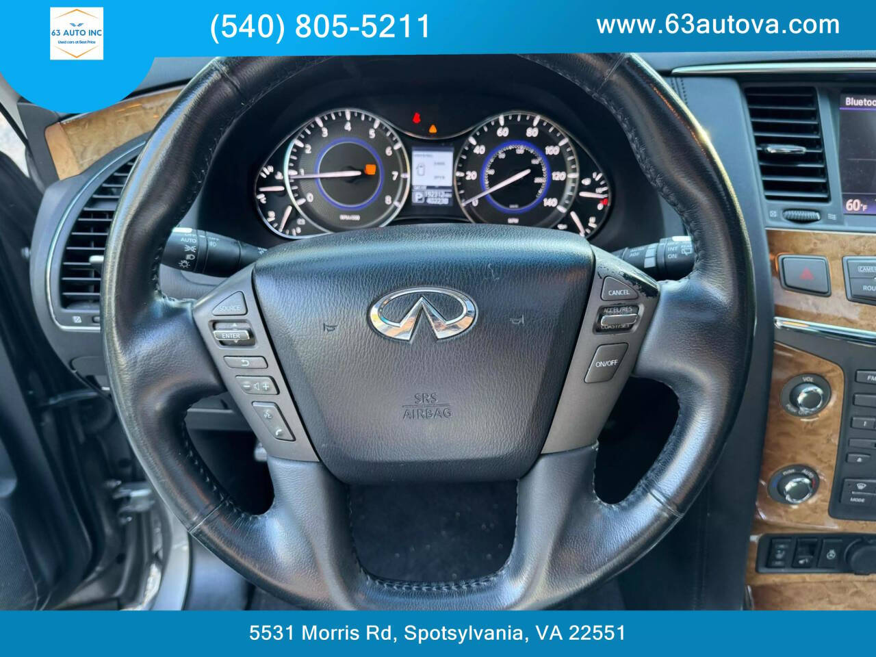 2013 INFINITI QX56 for sale at 63 Auto Inc in Spotsylvania, VA