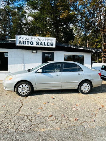 2003 Toyota Corolla for sale at Knox Bridge Hwy Auto Sales in Canton GA