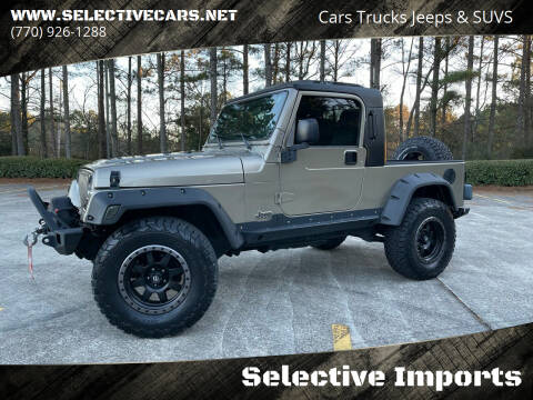 2006 Jeep Wrangler for sale at Selective Imports in Woodstock GA