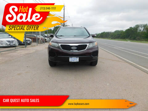 2012 Kia Sorento for sale at CAR QUEST AUTO SALES in Houston TX