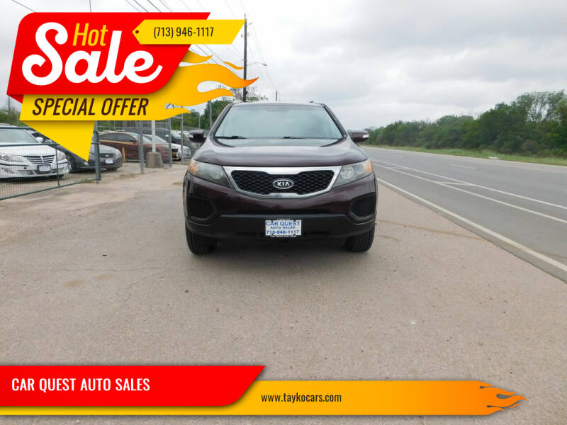 2012 Kia Sorento for sale at CAR QUEST AUTO SALES in Houston TX
