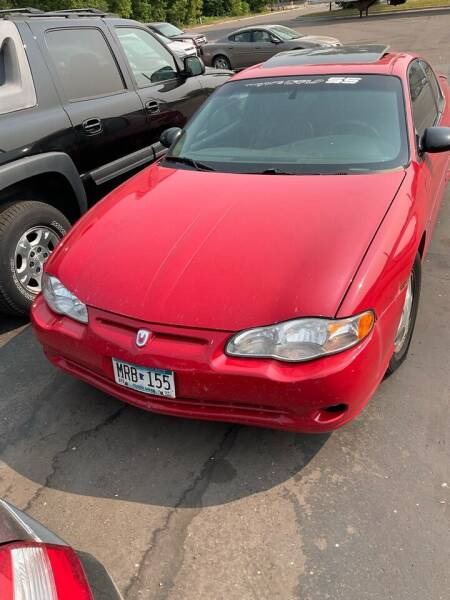 2003 Chevrolet Monte Carlo for sale at Continental Auto Sales in Ramsey MN