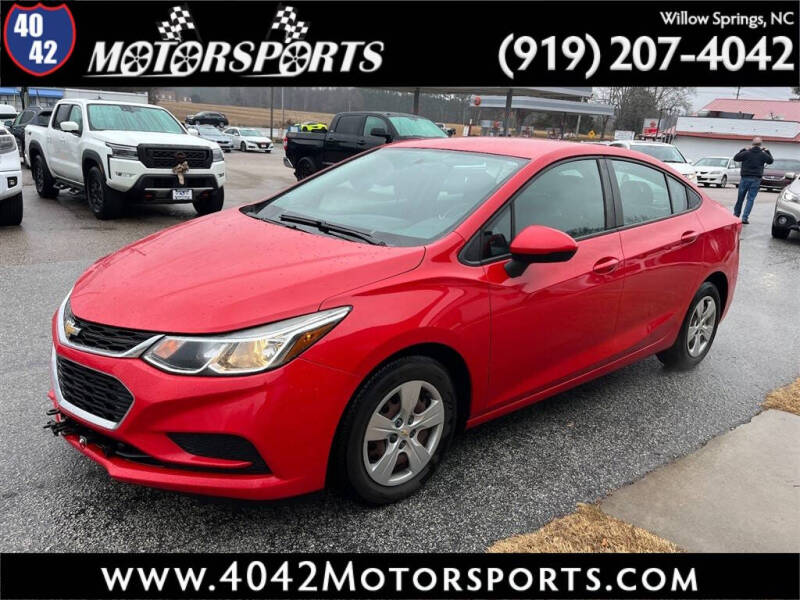 2017 Chevrolet Cruze for sale at 4042 Motorsports in Willow Spring NC