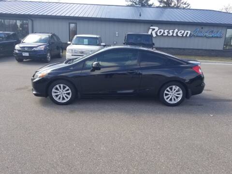 2012 Honda Civic for sale at ROSSTEN AUTO SALES in Grand Forks ND