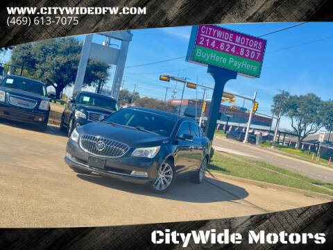 2016 Buick LaCrosse for sale at CityWide Motors in Garland TX