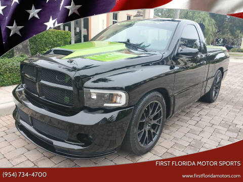 2004 Dodge Ram 1500 SRT-10 for sale at FIRST FLORIDA MOTOR SPORTS in Pompano Beach FL