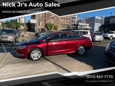 2016 Chrysler 200 for sale at Nick Jr's Auto Sales in Philadelphia PA