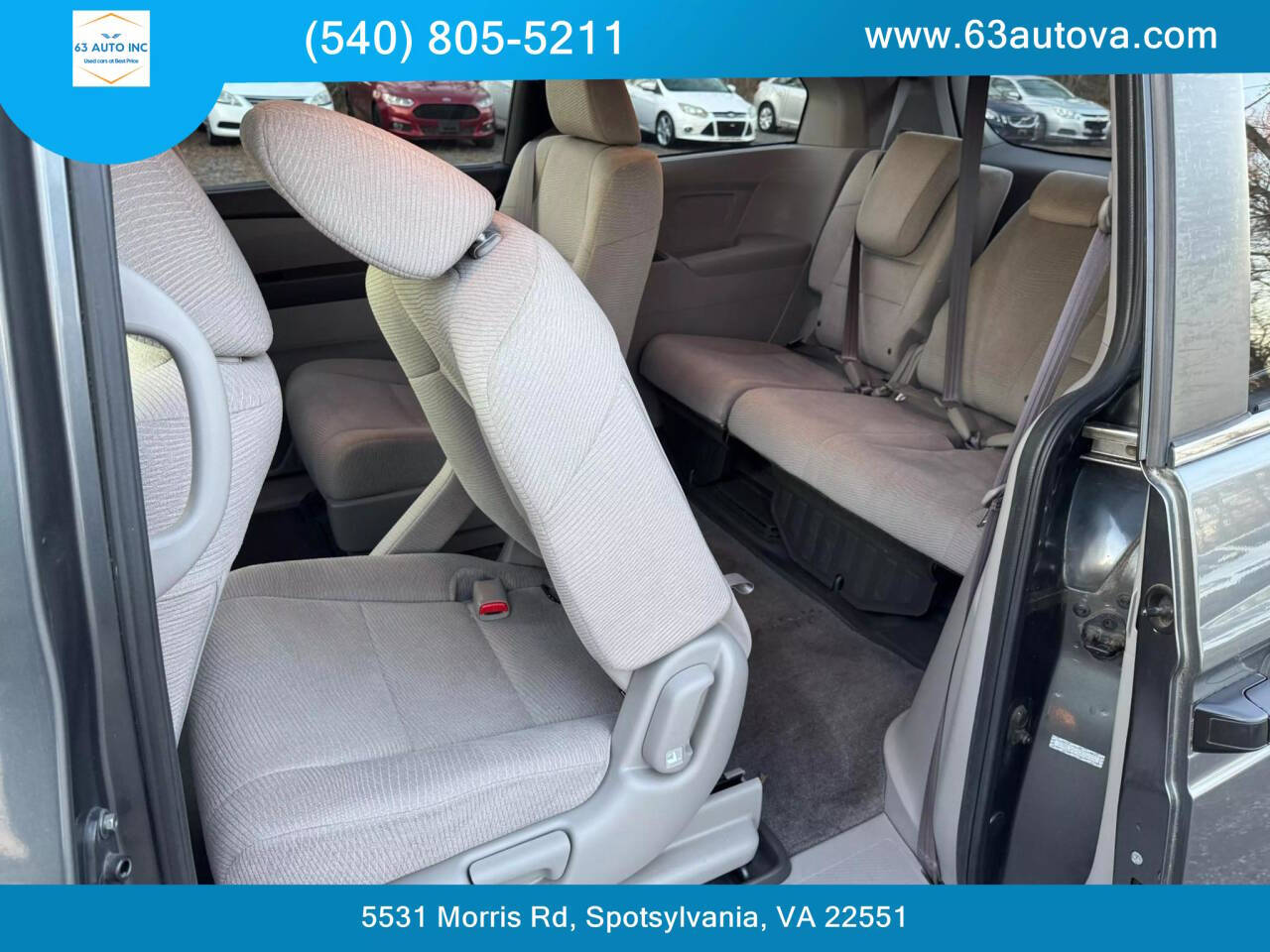 2012 Honda Odyssey for sale at 63 Auto Inc in Spotsylvania, VA