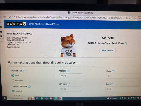 2008 Nissan Altima 2.5 S