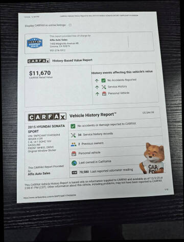 2015 Hyundai Sonata Sport