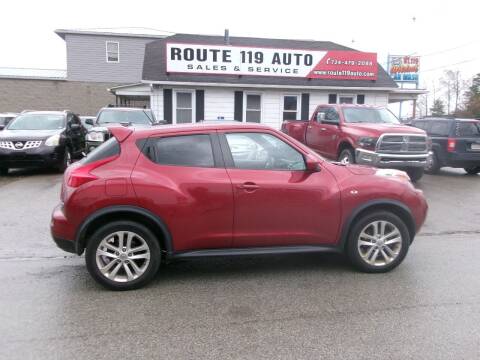2012 Nissan JUKE for sale at ROUTE 119 AUTO SALES & SVC in Homer City PA
