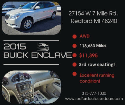 2015 Buick Enclave for sale at Redford Auto Quality Used Cars in Redford MI