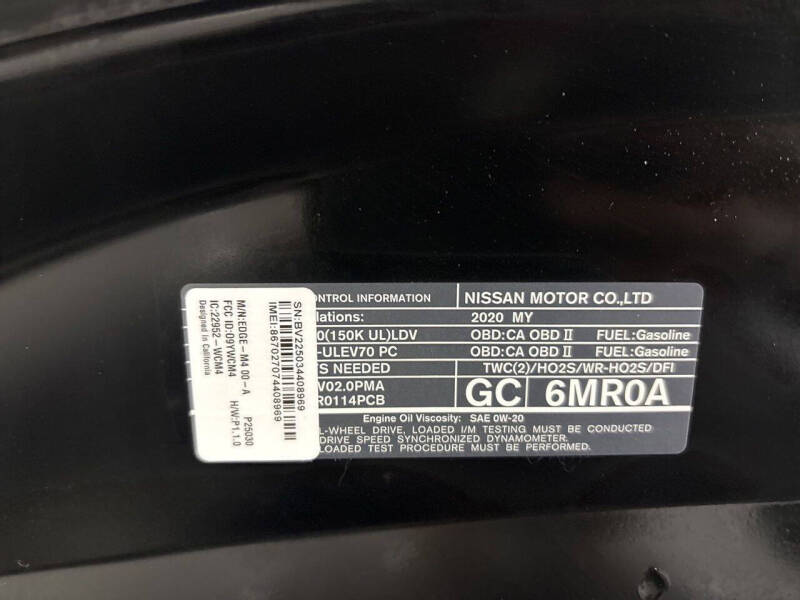 2020 Nissan Rogue Sport S