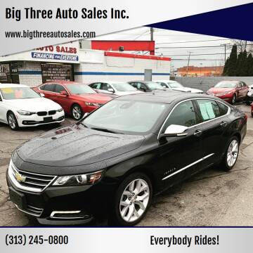 2016 Chevrolet Impala for sale at Big Three Auto Sales Inc. in Detroit MI