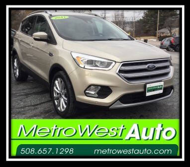 2017 Ford Escape for sale at Metro West Auto in Bellingham MA