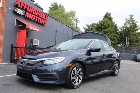 2016 Honda Civic for sale at AFFORDABLE MOTORS INC in Winston Salem NC