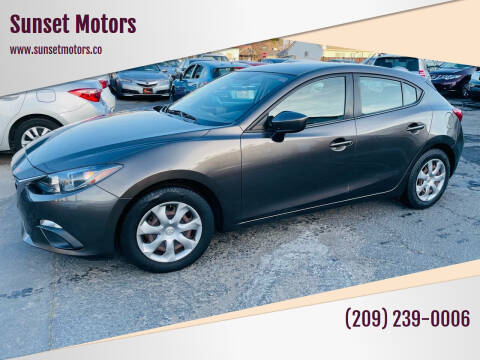 2015 Mazda MAZDA3 for sale at Sunset Motors in Manteca CA