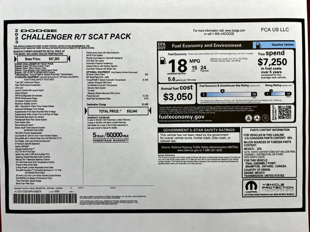 2023 Dodge Challenger for sale at Extreme Auto Pros in Parma Heights, OH