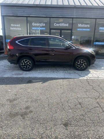 2016 Honda CR-V for sale at Georgia Certified Motors in Stockbridge GA