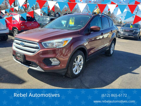 2018 Ford Escape for sale at Rebel Automotives in Maple Plain MN