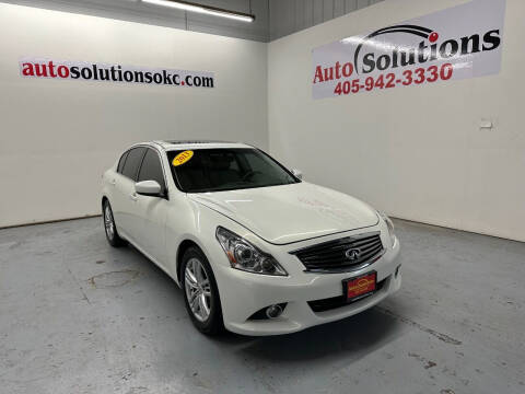 2013 Infiniti G37 Sedan for sale at Auto Solutions in Warr Acres OK