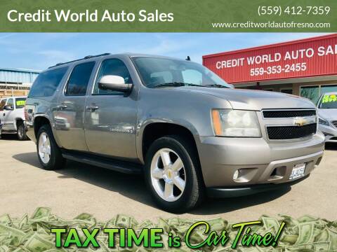 2009 Chevrolet Suburban for sale at Credit World Auto Sales in Fresno CA