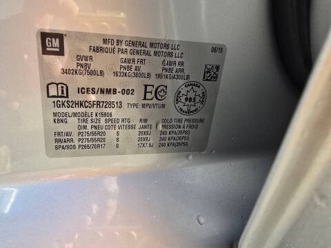 2015 GMC Yukon XL SLT