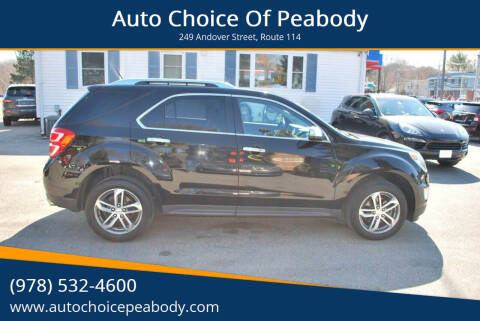 2016 Chevrolet Equinox for sale at Auto Choice Of Peabody in Peabody MA