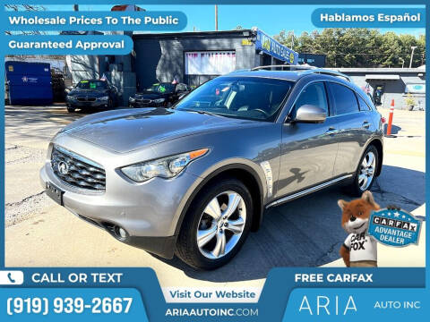 2011 Infiniti FX35 for sale at Aria Auto Inc. in Raleigh NC