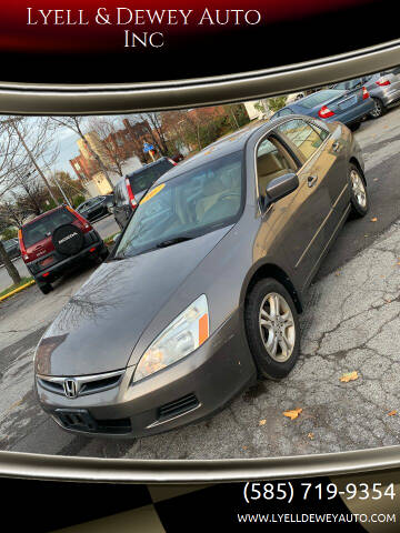 2007 Honda Accord for sale at Lyell & Dewey Auto Inc in Rochester NY