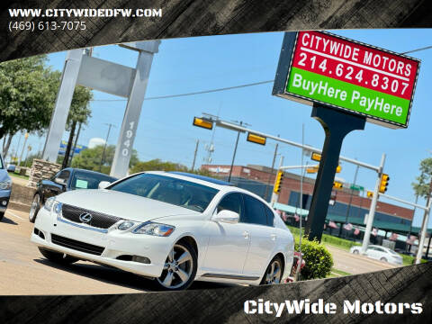 2009 Lexus GS 350 for sale at CityWide Motors in Garland TX