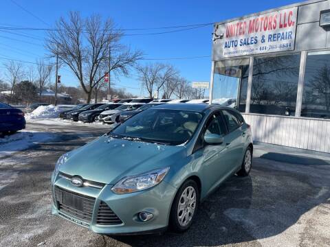 2012 Ford Focus for sale at United Motors LLC in Saint Francis WI