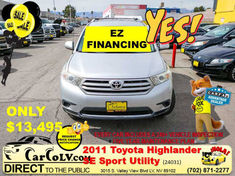 2011 Toyota Highlander for sale at The Car Company in Las Vegas NV