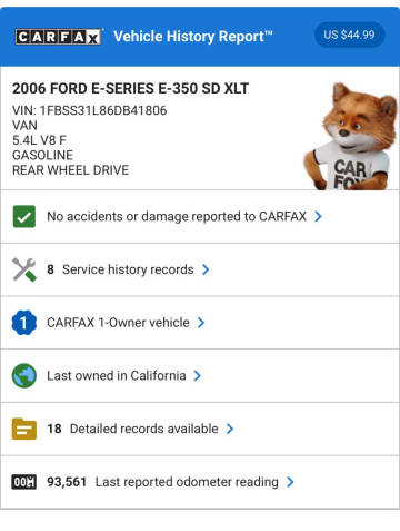 2006 Ford E-Series E-350 SD XLT