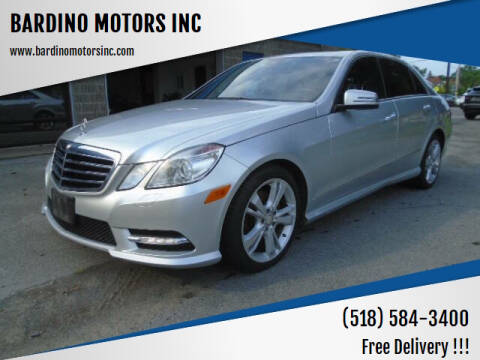 2013 Mercedes-Benz E-Class for sale at BARDINO MOTORS INC in Saratoga Springs NY