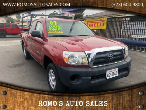 2007 Toyota Tacoma for sale at ROMO'S AUTO SALES in Los Angeles CA